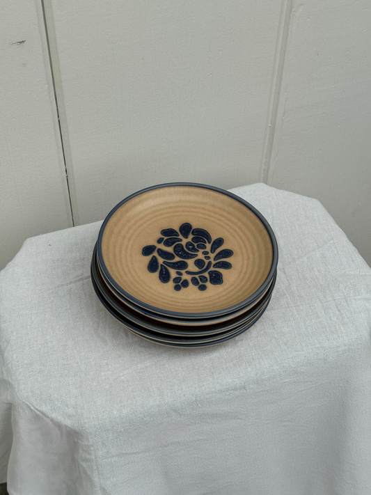 Set of 5 Vintage Ceramic Plates