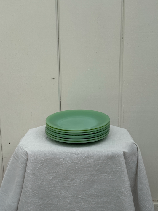 Set of 7 Jade Plates